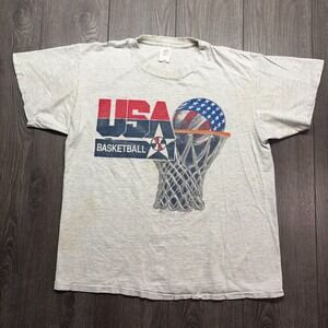 Vintage USA 1992 Olympic Basketball Dream Team Embroidered Large Olympics